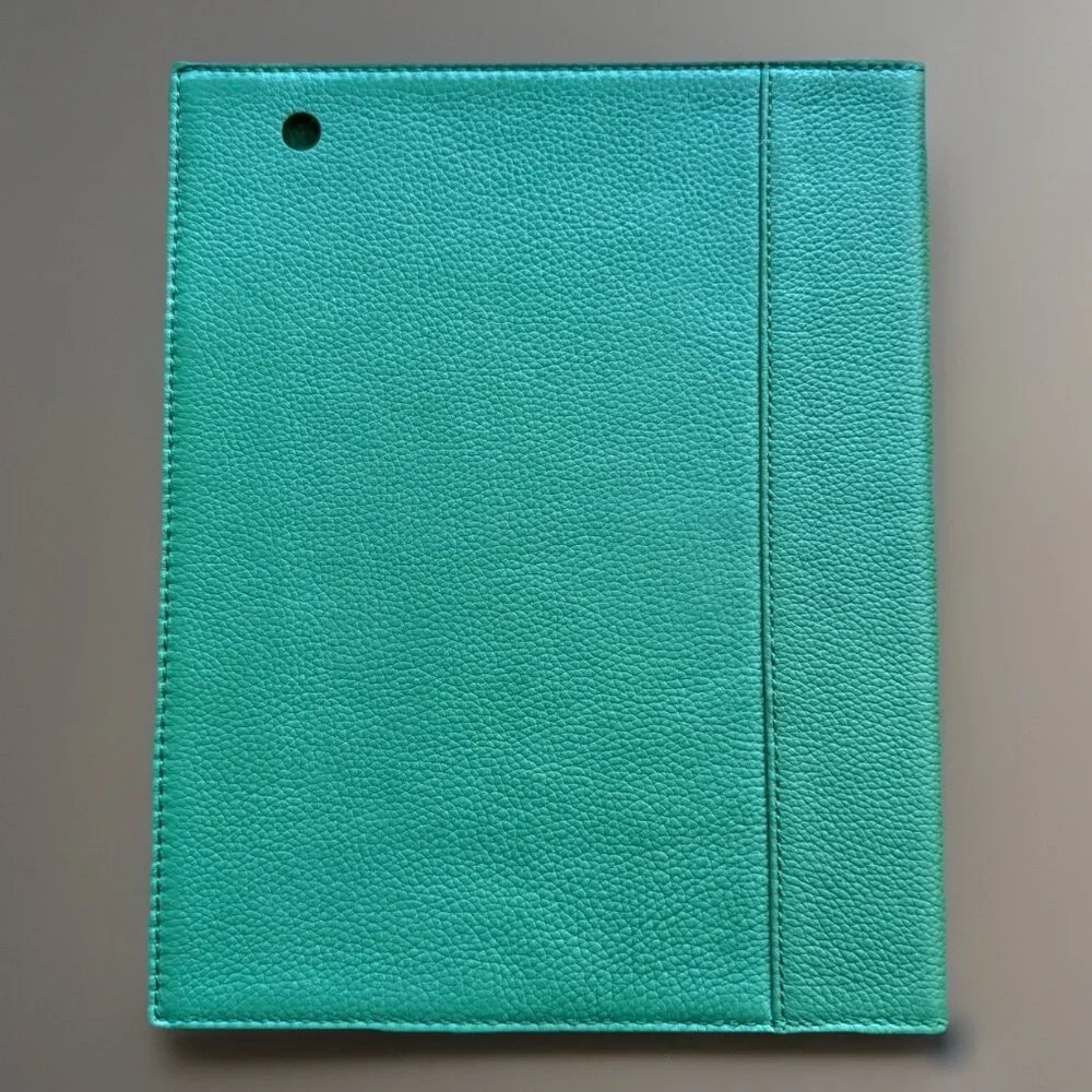 Polo Ralph Lauren Leather Green Case For Ipad Or Tablet Media Case‎ Embossed NWT
